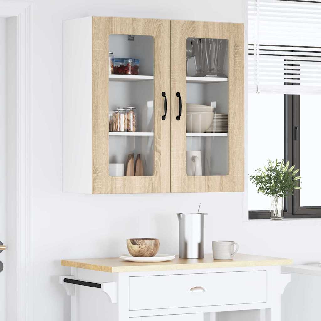 Kitchen Wall Cabinet Sonoma Oak 40 x 31 x 80 cm Engineered Wood